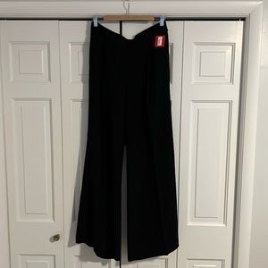 NWT Spanx Black Crepe Pleated Trouser, Women’s XL
